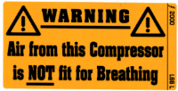 L066 L - Compressor Air Not for Breathing