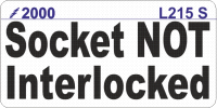 L214 S - Sockets Interlocked Label (100)
