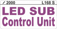 L168 S LED Sub Control Unit Label (100)