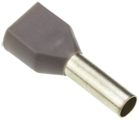 Insulated Ferrules 0.75mm Double Grey (100)