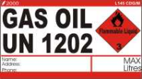 L145 CDG/M - Gas Oil Package Label Medium