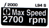 L094 S - Max Speed 2700 rpm
