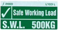 L103 L - Safe Working Load 500Kg