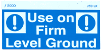 L059 LX - Use on Firm Level Ground