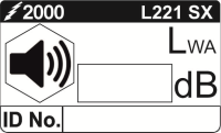 L221 SX - LWA_dB Labels ...Protec Tab
