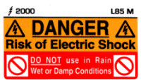 L085 M - Danger Risk Elect Shock
