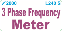 L240 S 3 Phase Frequency Meter Label (100)
