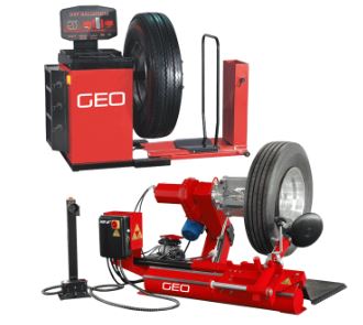 Large Commercial Vehicle Tyre Machine And Wheel Balancer Package