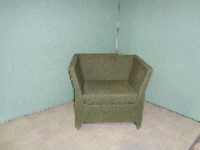 Green Fabric Tub Chair 