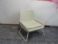 Low Pale Green Armchair 