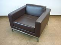 Brown Leather Arm Chair 