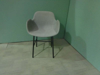 Grey Fabric Tub Chair 