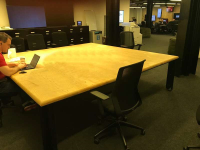 2790 x 2800mm Solid Ash Boardroom Table 