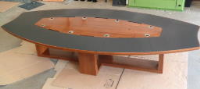 3500 x 1650mm Antique Rosewood Boardroom Table 