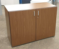 740h mm Walnut Wooden Server Cabinet 