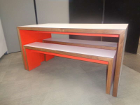 1500w mm JB-Waldo/45 Table & 2 Benches 