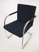 Vitra Visasoft blue/grey fabric meeting chair 
