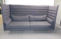 Vitra Alcove Highback Sofa in graphite 