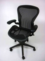 Herman Miller Aeron 2 Lever Fixed Arms Graphite Size A 