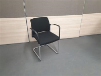 Boss Design Stacking Black Stacking Cantilever Chairs