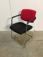 Red/Black Stacking Meeting Chair