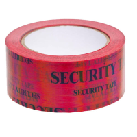 Red Self Voiding Security Tape