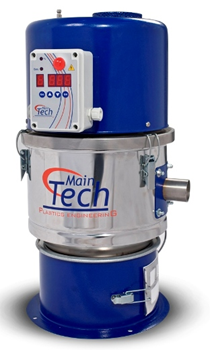 Plastic material hopper loaders