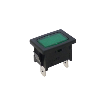 Green Rectangular Indicator Light 240V