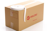VELCRO Brand PS18 Stick-on 25mm tape WHITE LOOP case of 36 rolls