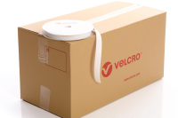 VELCRO Brand PS18 Stick-on 25mm tape WHITE HOOK case of 36 rolls