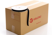 VELCRO Brand PS18 Stick-on 25mm tape BLACK LOOP case of 36 rolls
