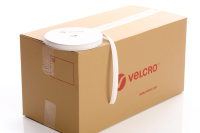 VELCRO Brand PS14 Stick-on 20mm tape WHITE LOOP case of 42 rolls