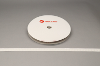 VELCRO Brand PS14 Stick-on 13mm coins WHITE LOOP 25mtr roll