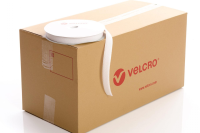 VELCRO Brand PS14 Stick-on 30mm tape WHITE LOOP case of 30 rolls