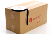 VELCRO Brand PS14 Stick-on 25mm tape BLACK LOOP case of 36 rolls