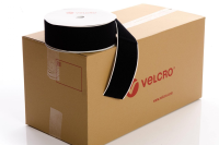 VELCRO Brand PS14 Stick-on 100mm tape BLACK LOOP case of 9 rolls