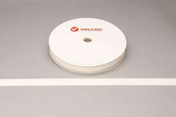VELCRO® Brand PS14 Stick-on 25mm tape WHITE LOOP 25mtr roll