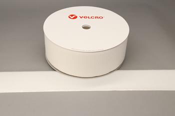 VELCRO® Brand PS14 Stick-on 100mm tape WHITE LOOP 25mtr roll