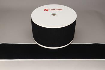 VELCRO® Brand PS14 Stick-on 150mm tape BLACK LOOP 25mtr roll