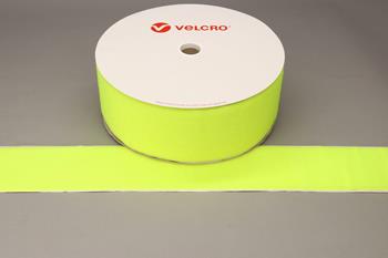 VELCRO® Brand PS14 Stick-on 100mm tape FLUORESCENT YELLOW LOOP