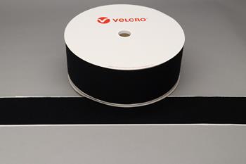 VELCRO® Brand PS14 Stick-on 100mm tape BLACK LOOP 25mtr roll