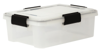 10 Litre Extra Small Iris Weathertight / Airtight Clear Plastic Storage Box