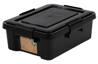 10 Litre Extra Small Iris Weathertight / Airtight Plastic Storage Box - Black