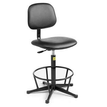 ESD Gas-Lift Chair, high model 550mm – 800mm, with feet