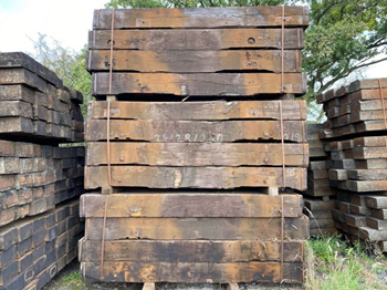 Used 'Square' Dutch Oak Grade 1 Hardwood Railway Sleepers FULL PACK
