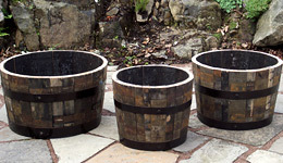 Oak Whisky Planter SETS