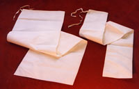 Bleached Cotton Milk Filter Bags