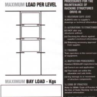 Drive-In Racking Load Notice