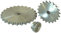 Simplex Sprockets with Induction Hardened Teeth