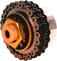 Torque Limiter combined with Roller Chain Flexible Coupling